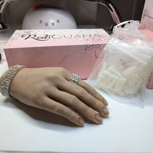 Red Iguana 2.0 Poseable Practice Hand, Nails & Stand